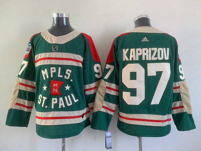 Men's Minnesota Wild Kirill Kaprizov #97 Green Breakaway Jersey